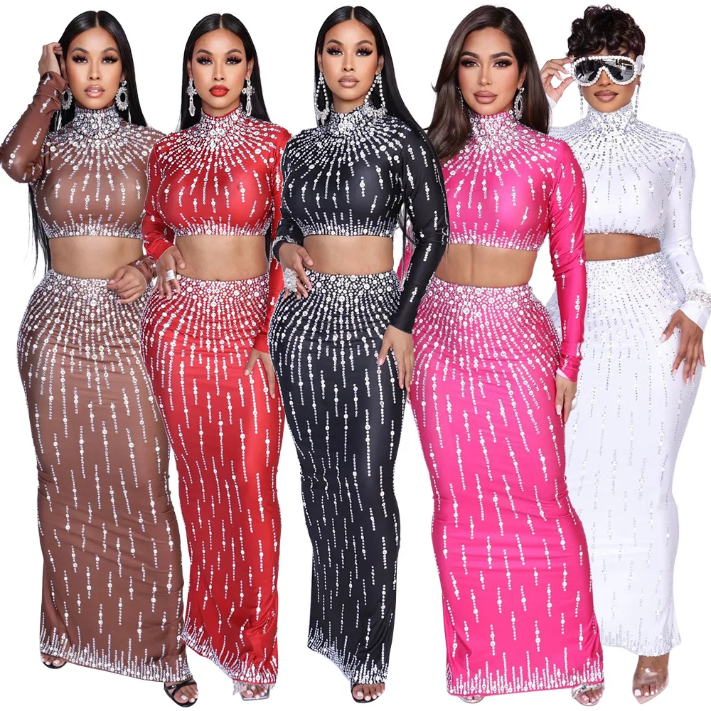 ผู้หญิงชุด Street แขนยาวพิมพ์  - Crop Top Crochet บทวิจารณ์และราคา