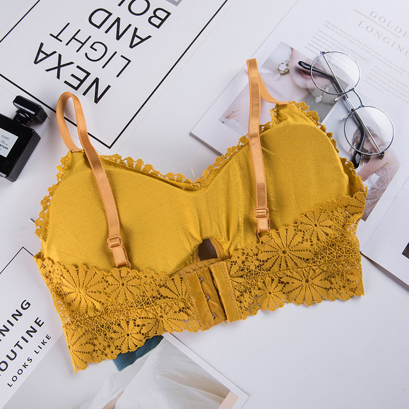3D ชุดชั้นในลูกไม้สาวเซ็กซี่ชุ - Bralette Triangle Set บทวิจารณ์และราคา