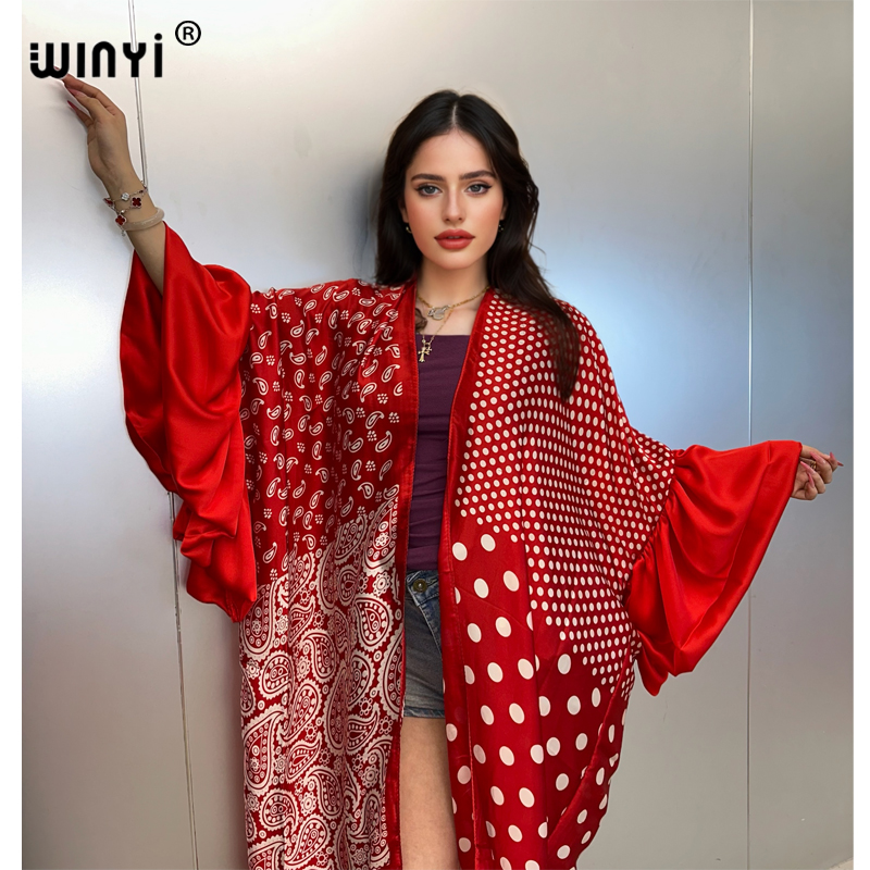 ชุดคลุมกิโมโนฤดูร้อน WINYI สำห - Cover Up Kaftan บทวิจารณ์และราคา