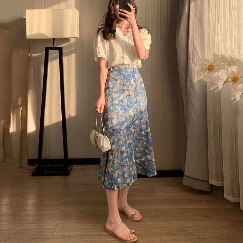 ชุดเซ็ตสองชิ้นสำหรับผู้หญิง เส - Midi Skirt Floral บทวิจารณ์และราคา