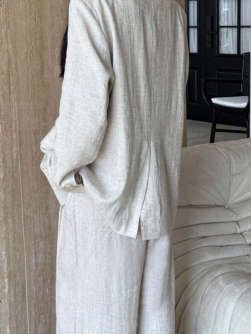 ฤดูใบไม้ร่วง Hig-end ผ้าลินินว - Linen Pant Wide บทวิจารณ์และราคา