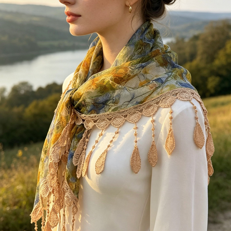 ผ้าพันเอวลายดอกไม้สไตล์วินเทจ  - Cover Up Kaftan บทวิจารณ์และราคา